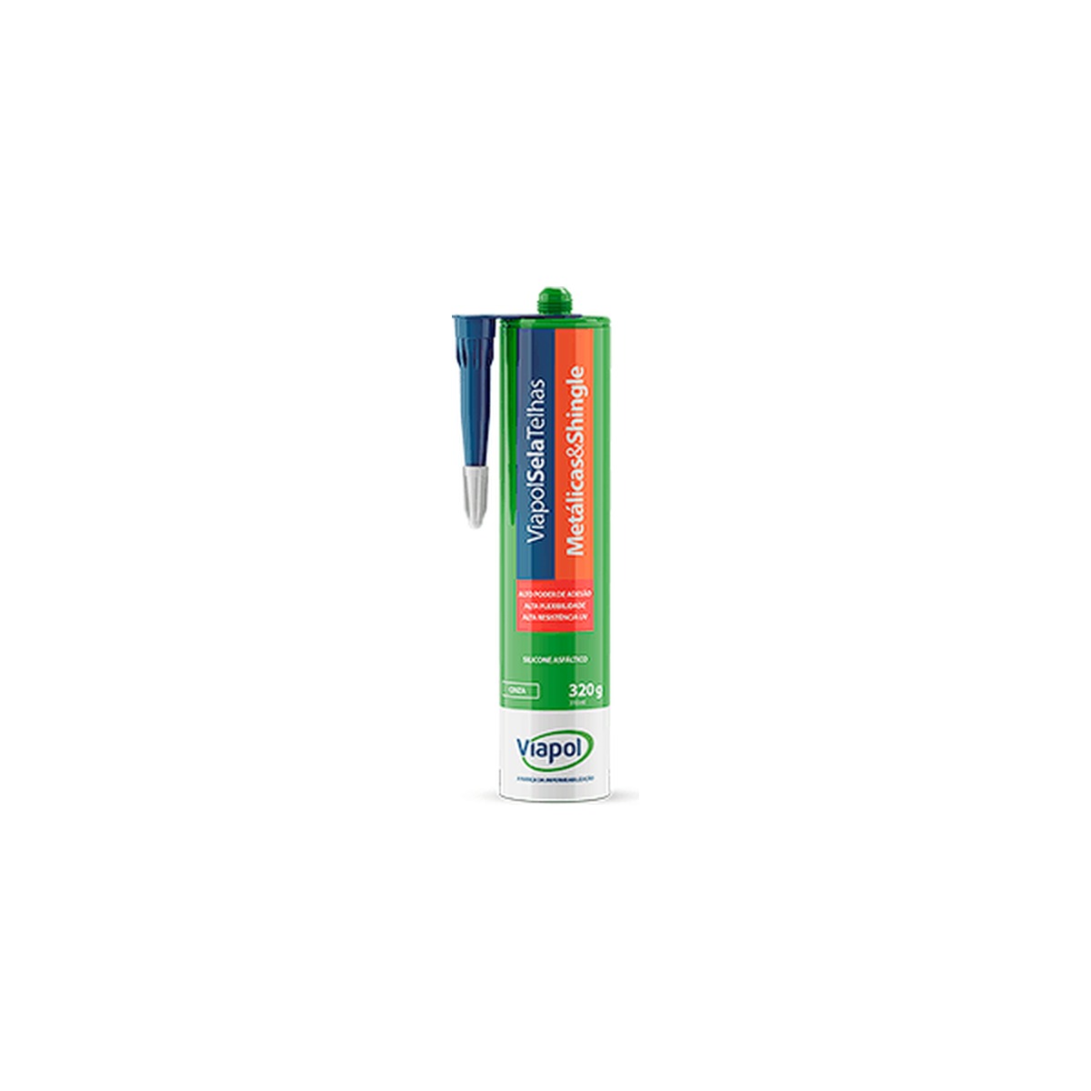 Selante asfáltico elastomérico Viapolsela Telhas para vedação de telhados 320 g