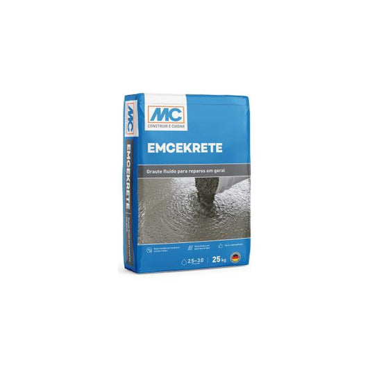 Graute fluido Emcekrete MC Bauchemie para reparo estrutural 25 kg