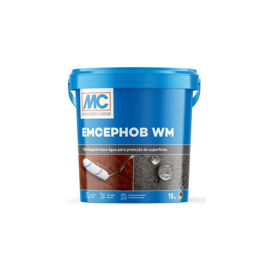 Hidrofugante base água Emcephob WM para concreto e alvenaria 18 kg