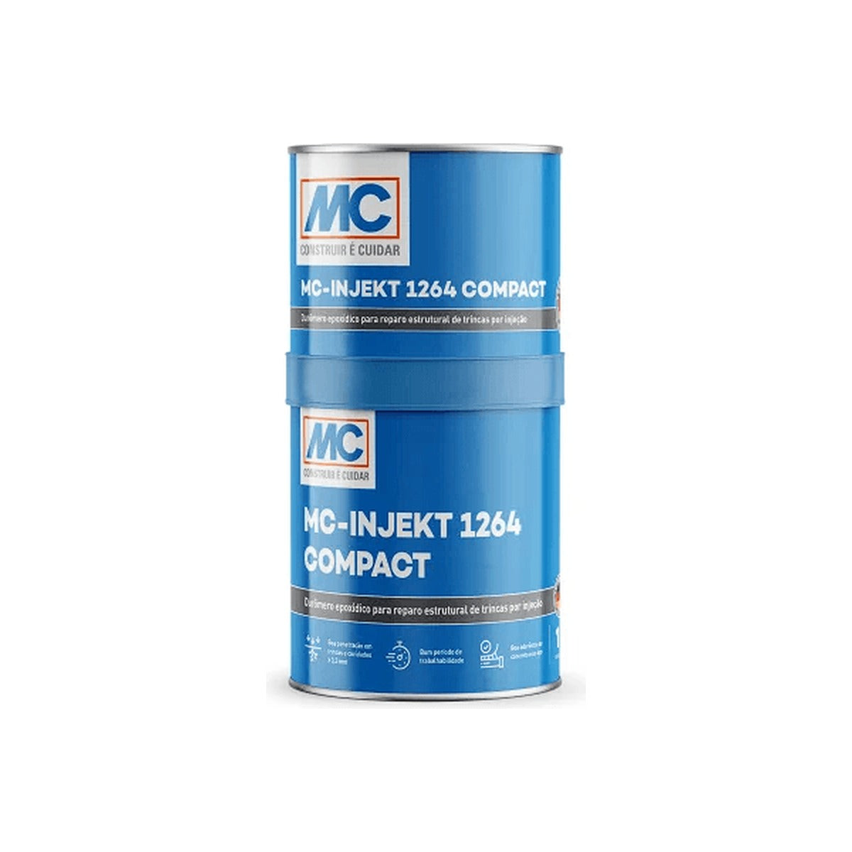 Resina epóxi de injeção MC-Injekt 1264 Compact para trincas 1 kg