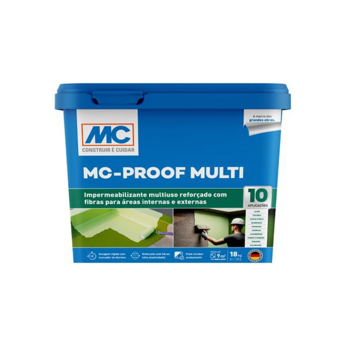 Membrana impermeabilizante bicomponente MC-Proof Multi MC-Bauchemie com fibras 18 kg