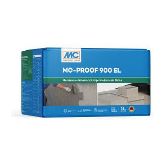Membrana acrílica elastomérica MC-Proof 900 EL com fibras para impermeabilização 18 kg