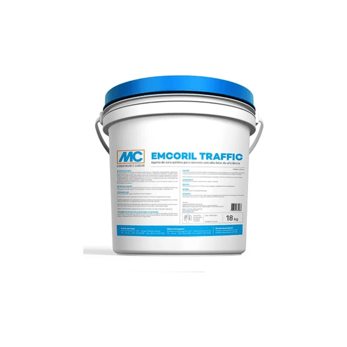 Agente de cura química Emcoril Traffic para concreto de pavimentação