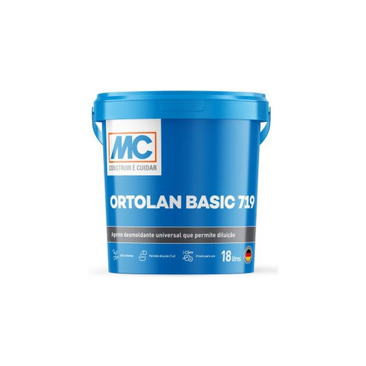 Desmoldante universal Ortolan Basic 719 para fôrmas de metal, madeira e plástico