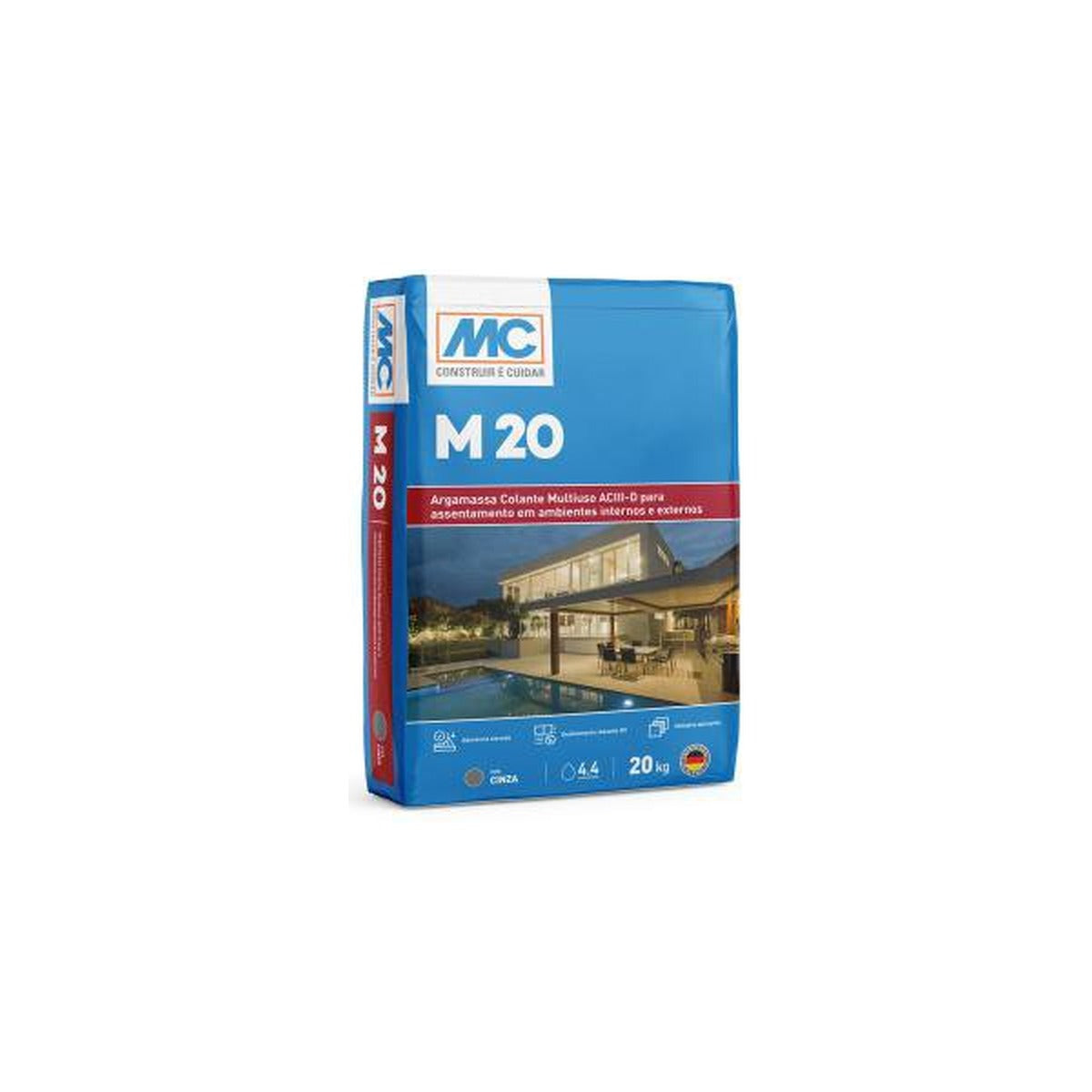Argamassa colante AC III D M20 multiuso MC Bauchemie para cerâmica e porcelanato