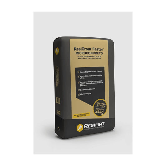 Graute fluido Resigrout Faster Resimat de secagem rápida para reparo 25 kg