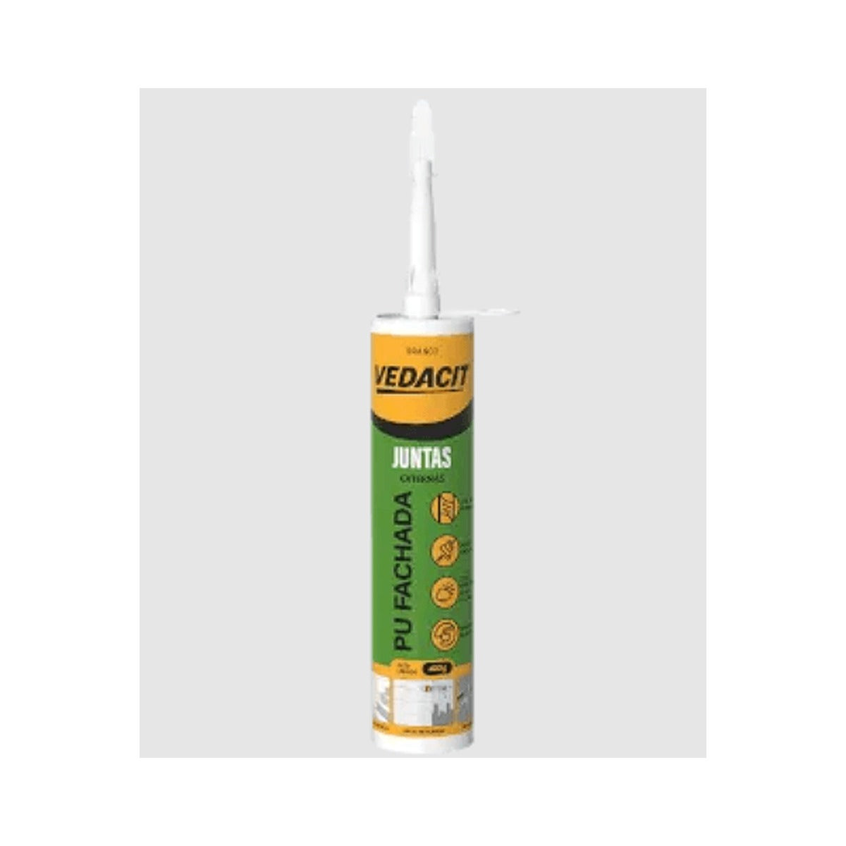 Selante poliuretano Vedacit Pro PU Fachada PU 30 para juntas preto 400 g
