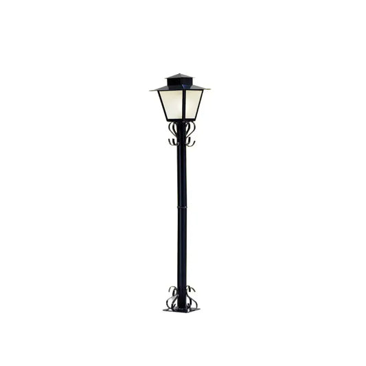 Poste Colonial Quadrado Preto Ideal