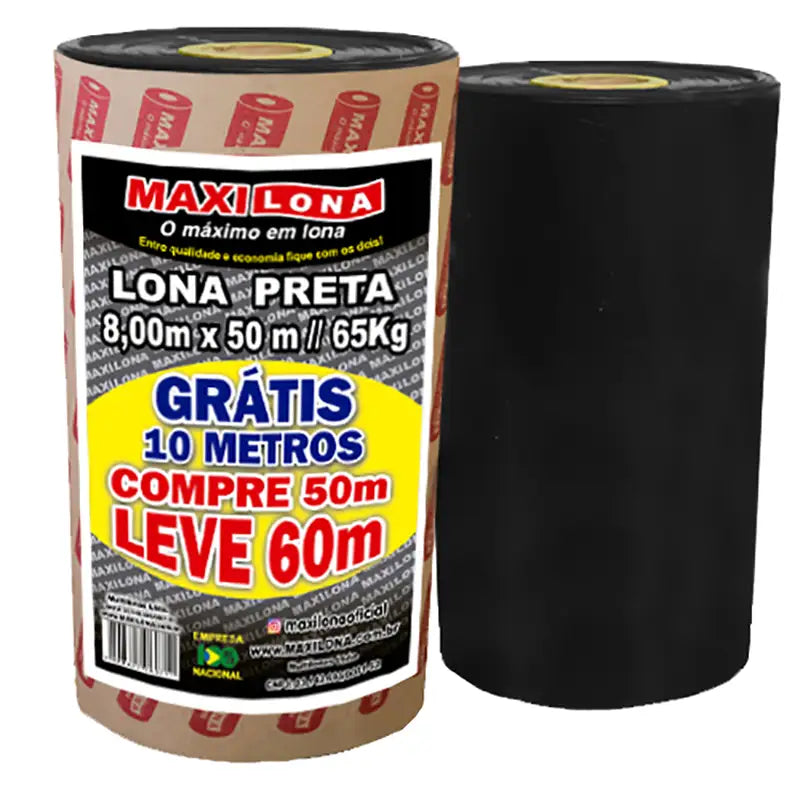 Lona Preta Maxilona 8X50 Ref.200 65Kg