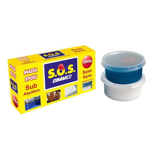Cola Massa Cinza 200G Dinâmico Sos Epóxi