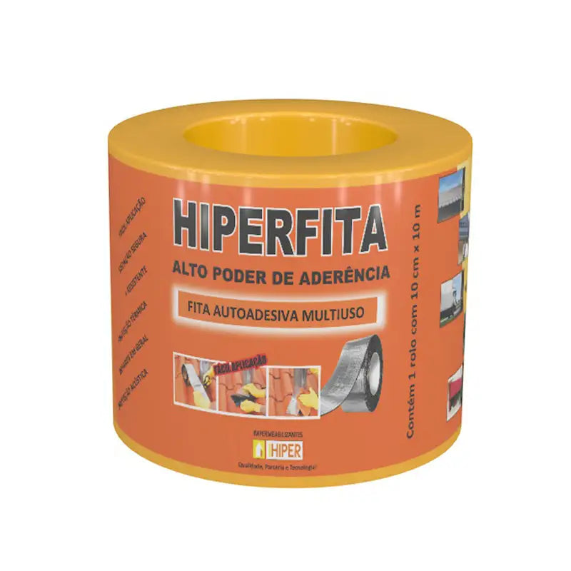 Impermeabilizante Fita 0,10X10m Hiper Alumínio Rolo
