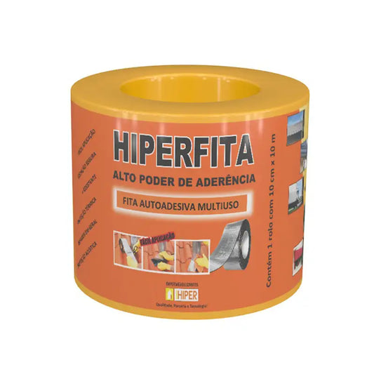 Impermeabilizante Fita 0,10X10m Hiper Alumínio Rolo