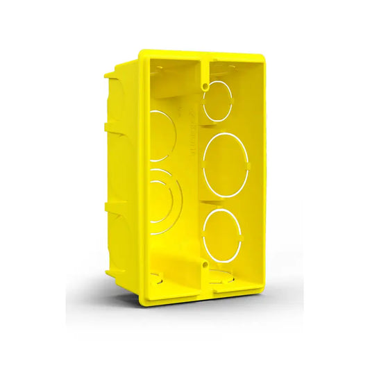 Caixa De Luz 2X4 Plástica Amarela Krona C24