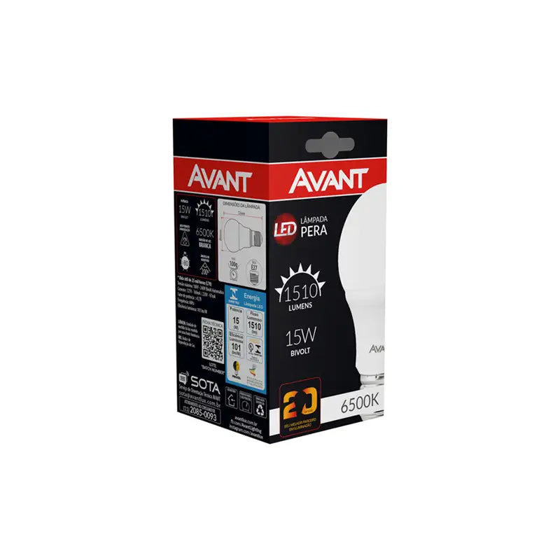 LAMPADA LED  15W 6500K AVANT  C10