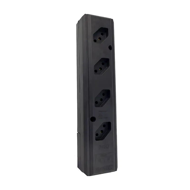 Tomada Barra Quadrupla Preta 10/20A Pro45