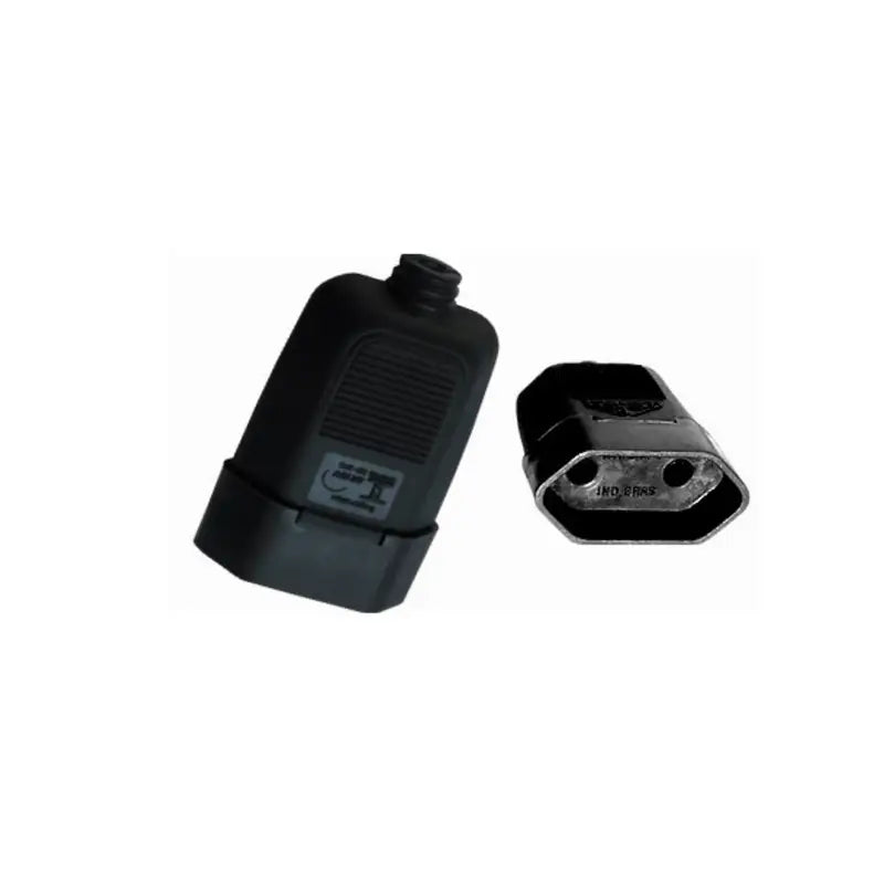 Pino Fêmea 2P 10A Preto Plastimar C60