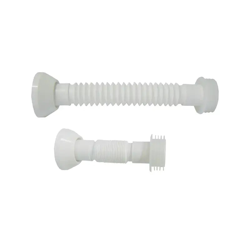 Tubo Ligação Vaso Plástico Sanfonado C/Anel Branco C10