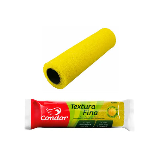 Rolo Textura Baixa Espuma 23Cm Sem Suporte 966 Condor