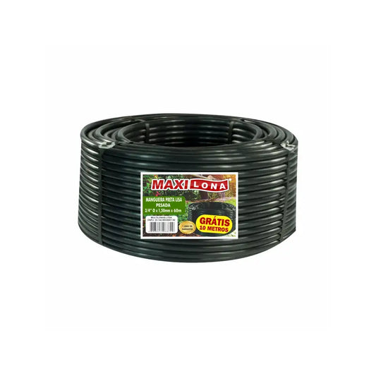 Mangueira Preta 3/4X1,5Mm Pesada 50M Maxilona
