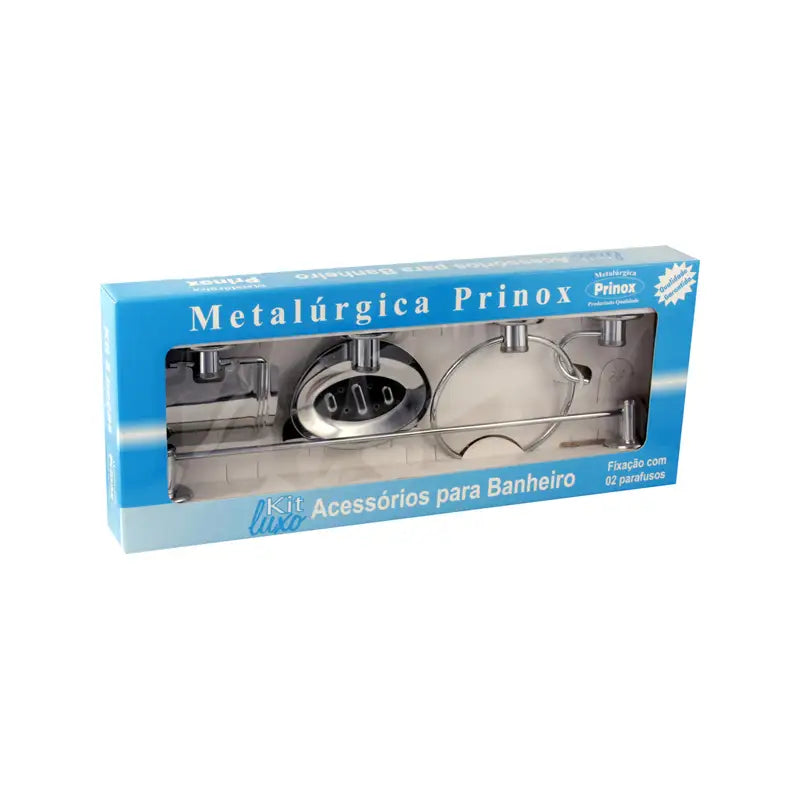 Acessório Banheiro 5 Peças Inox Prinox