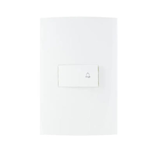 Interruptor Campainha 2X4 10A Branco Sleek Margirius
