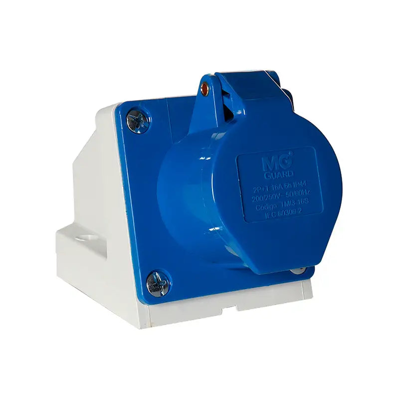 Tomada Acoplada Industrial 2P+T 16A 220/250V 6H Azul