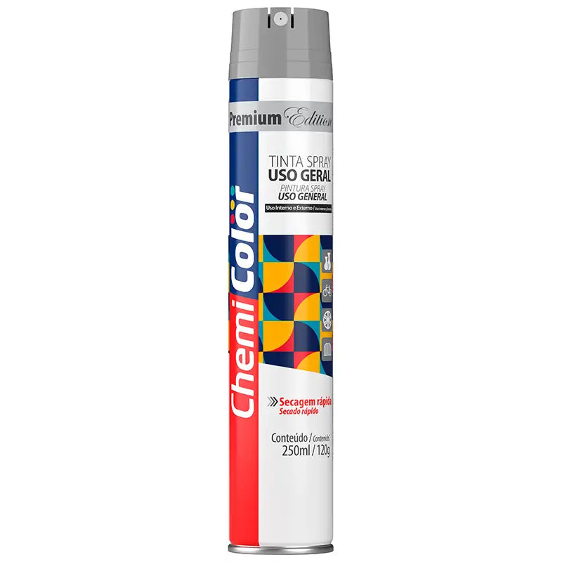 Tinta Spray Alumínio 6X250 Chemicolor