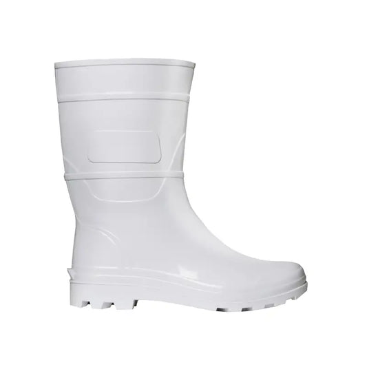 Bota Garra Branca Pvc Cano Médio S/Forro 41