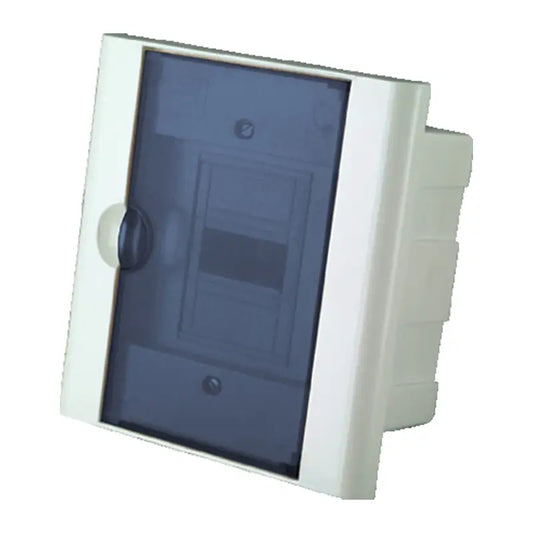 Quadro Disjuntor Pvc Embutir 3 Preto / 4 Branco Fumê Taf