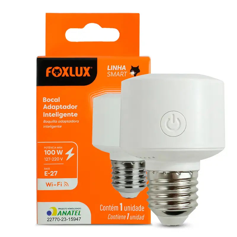 Soquete/Bocal Com Alexa E27 100W Foxlux