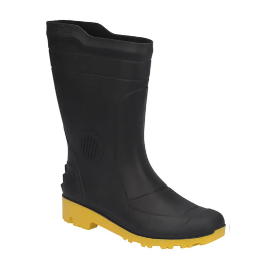 Bota Pega Forte Preto/Amarelo Cano Médio C/Forro 38 C3