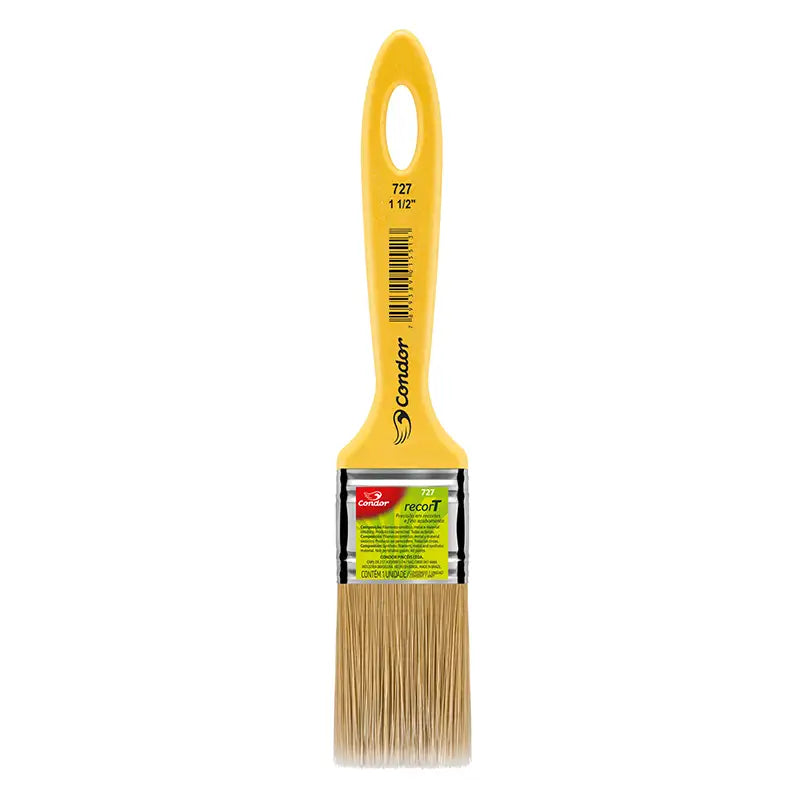 Trincha Pintura 727 X1 1/2 Cabo Amarelo Condor C12