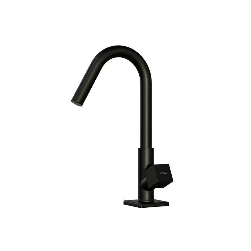 Torneira Lavatório Metal Preto Fosco Quadratus Civitt