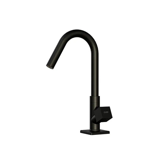 Torneira Lavatório Metal Preto Fosco Quadratus Civitt
