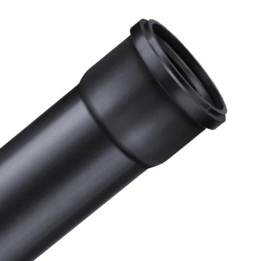 Tubo Duratop X em polipropileno preto com bolsa, para esgoto e águas pluviais