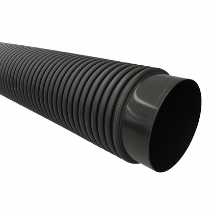 Tubo PEAD Corrugado SN4 Parede dupla 300mm barra 6 metros