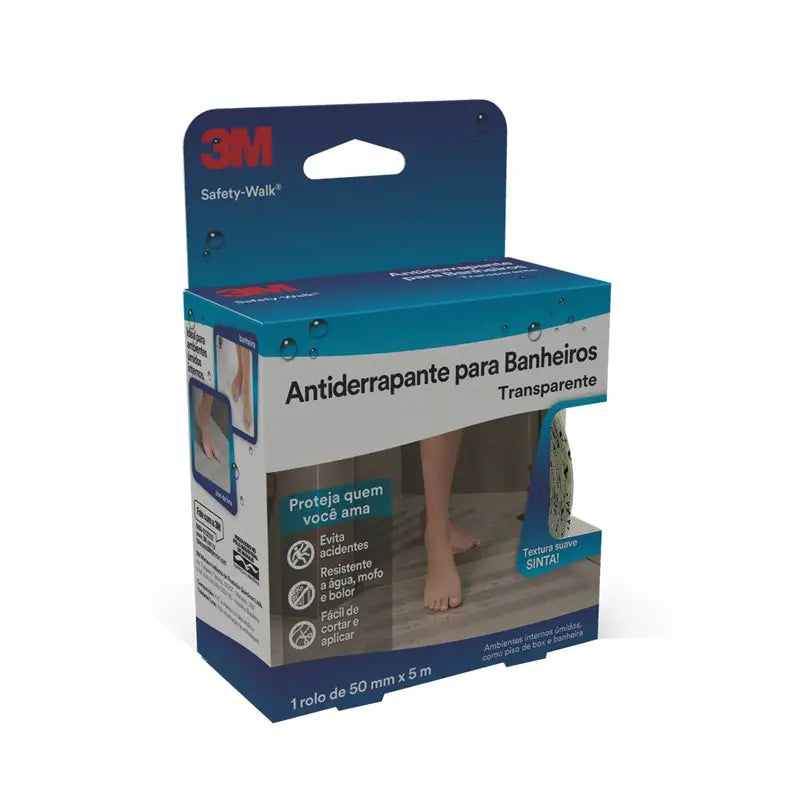Fita Antiderrapante Escadas Transparente 05Cmx05m 3M