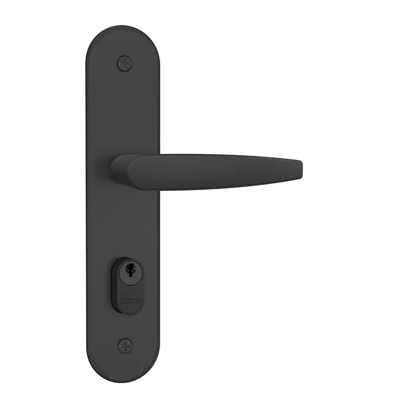 Fechadura Externa Alavanca Espelho Preto Fosco 804/33 Stam
