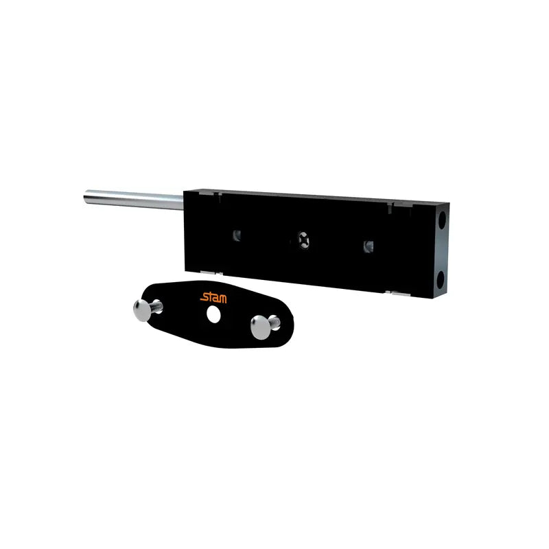 Fechadura Porta Aço Tranca Lateral 1200 Preto Fosco