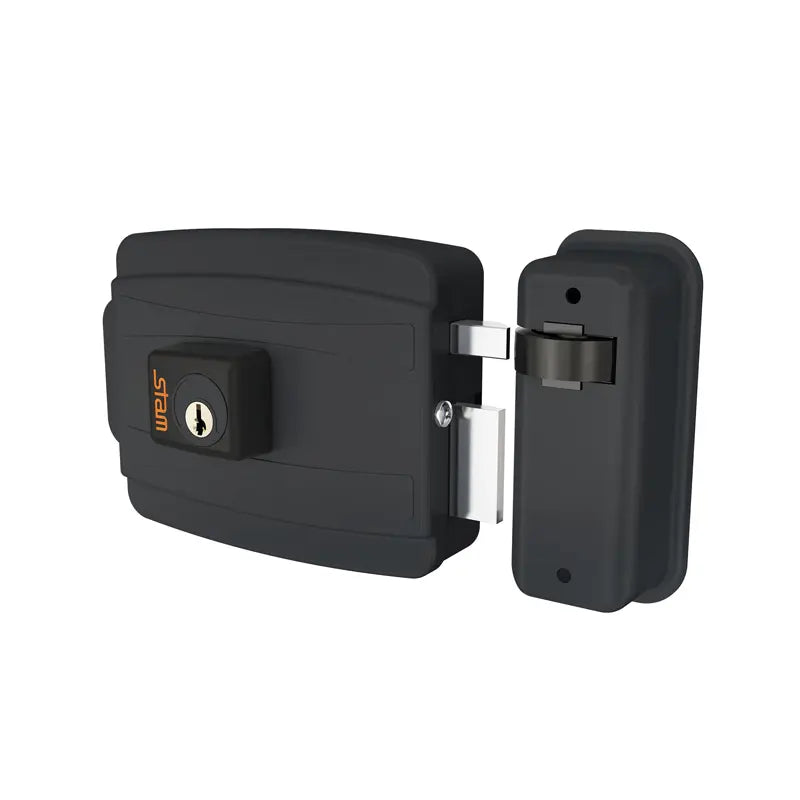 Fechadura Elétrica 40Mm Dentro Preto Fosco Stam