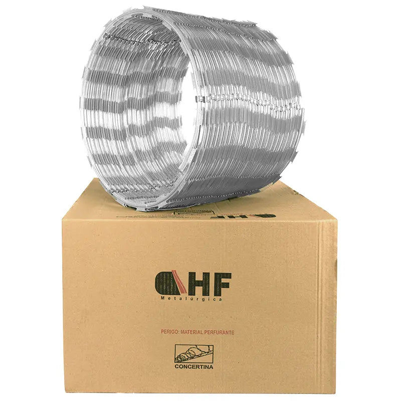 Arame Cerca Concertina 30Cmx5M Simples C/Cj