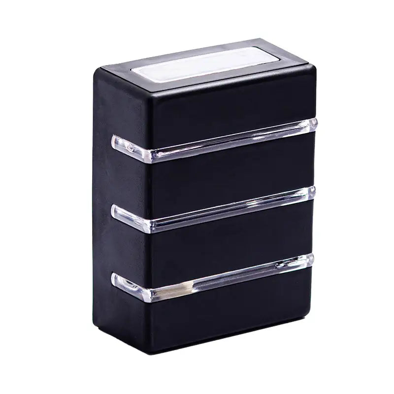 Arandela Pp Externa Slim 3 Aletas/2 Fachos Preto