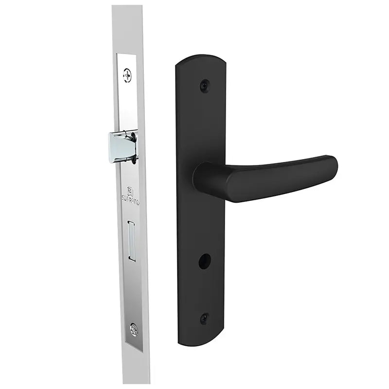 Fechadura Banheiro Alavanca Preta Ipanema 40X53Mm Soprano