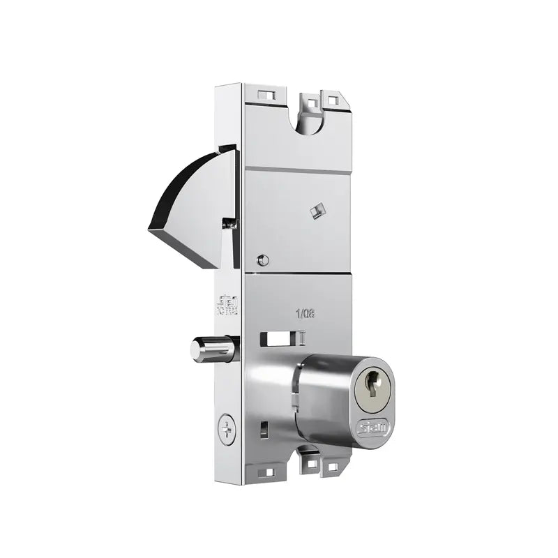 Fechadura Porta Vidro Cromada 2003 Oval Stam