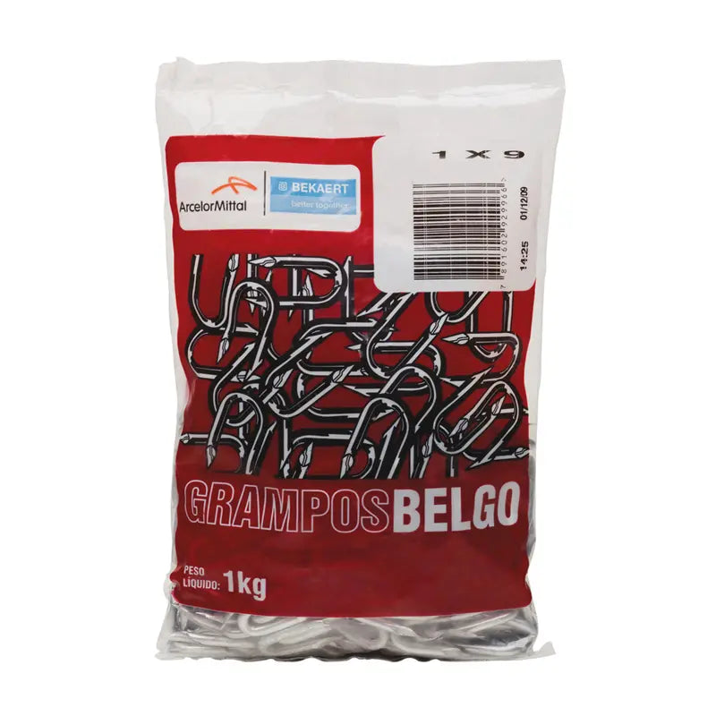 Grampo Cerca Polido 1X09 Belgo 20Kg