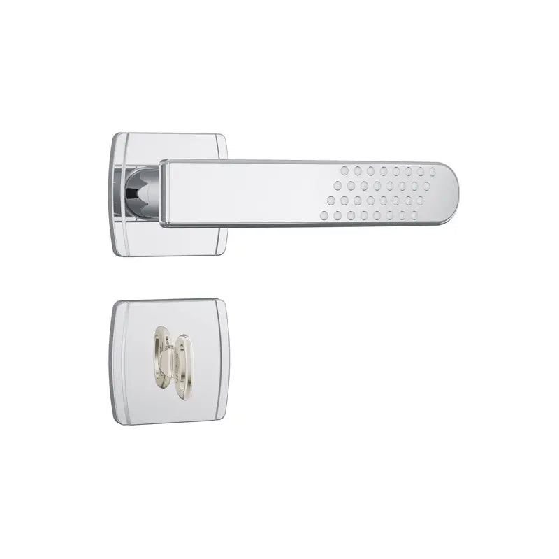 Fechadura Banheiro Alavanca Inox 82321 Roseta Quadrada