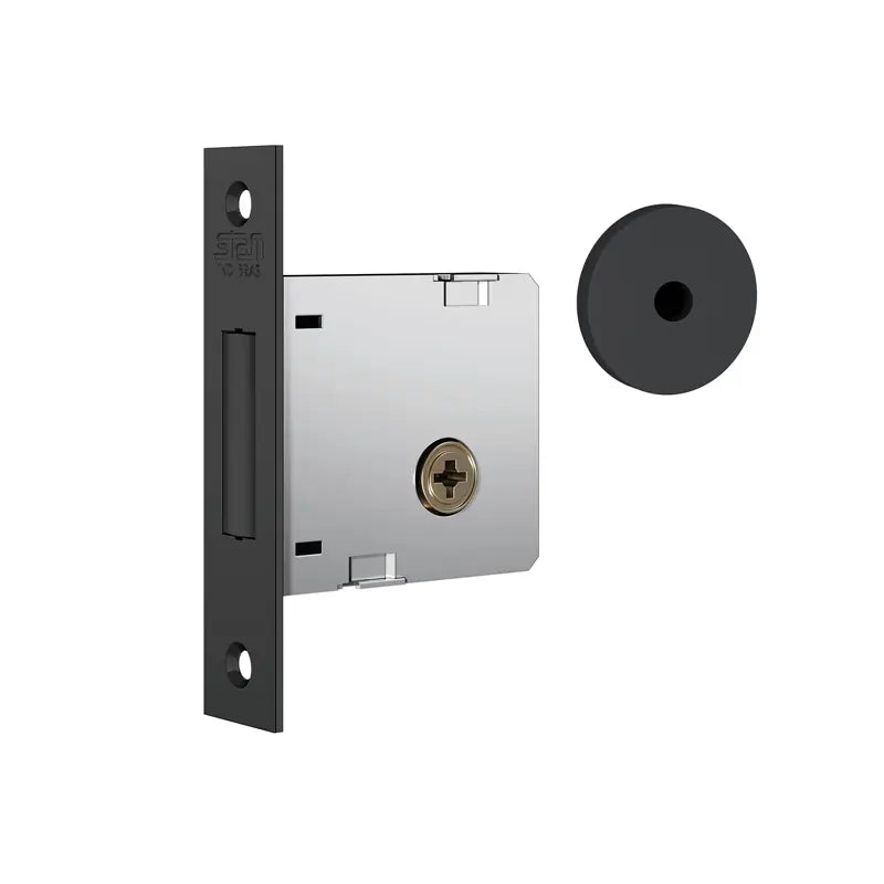 Fechadura Auxiliar Tetra Preto Fosco 1004 Stam