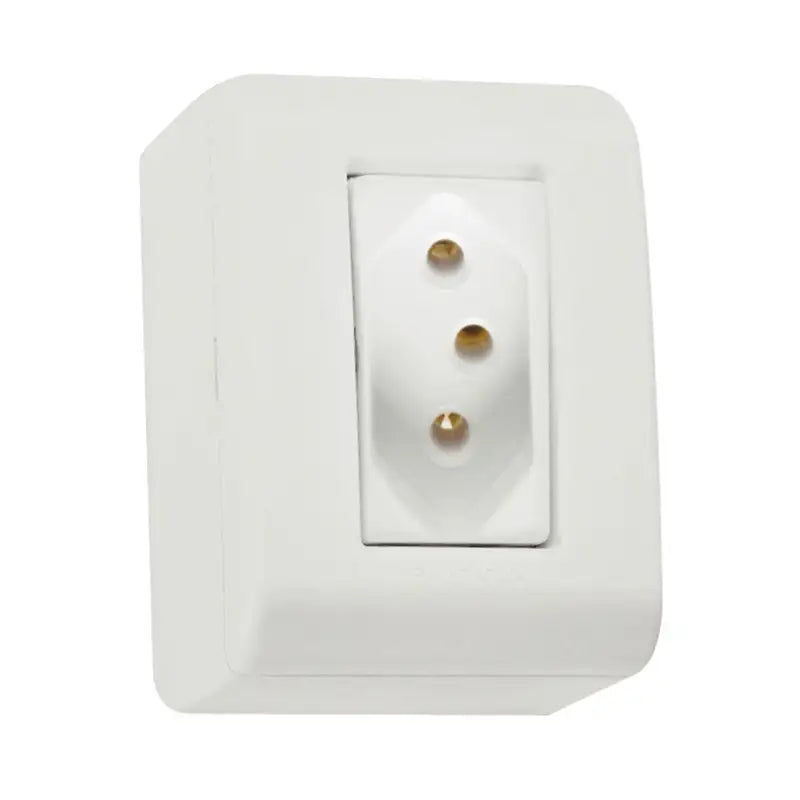 Tomada X Sobrepor 20A Branco Lizflex Tramontina C10