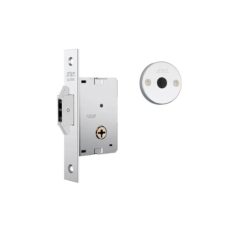 Fechadura Porta Bater/Correr Inox 1008
