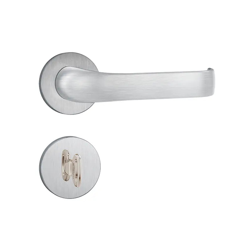Fechadura Banheiro Alavanca Inox Esc.823/37 R .Redonda